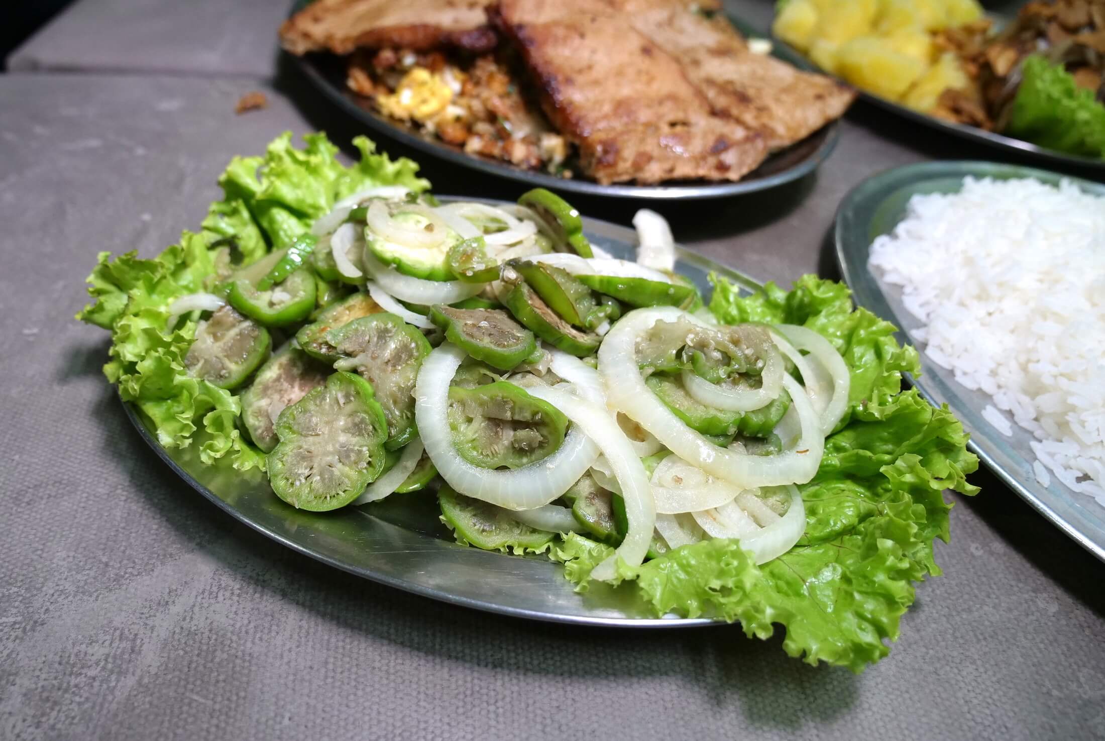 Bar Do Careca makes a wonderful plate of ‘Jiló,’ or ‘Scarlet Eggplant’ in English