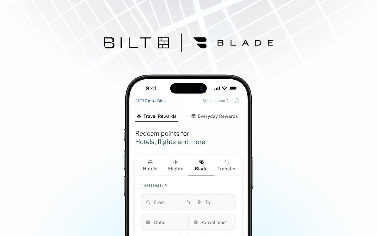 BLADE bookings are now available in the Bilt app
