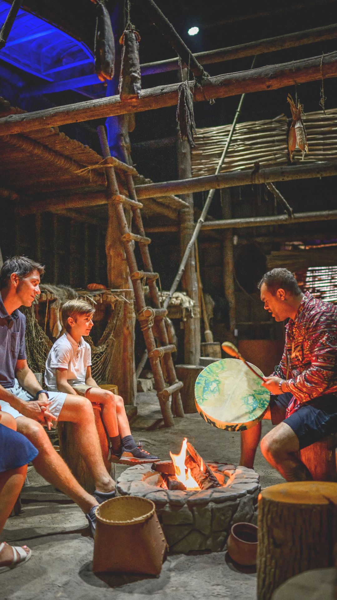 Dominic, a storyteller of the Huron-Wendat First Nation.